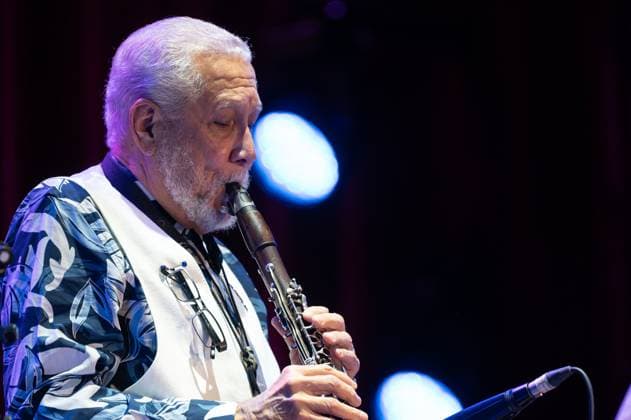 November 10, 2025, Madrid, Spain: Cuban jazz Paquito D Rivera performs during the JAZZMADRID concert at the Fernanda Gomez Theatre in Madrid. Madrid Spain - ZUMAs197 20251110_aaa_s197_149 Copyright: xAtilanoxGarciax