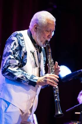 November 10, 2025, Madrid, Spain: Cuban jazz Paquito D Rivera performs during the JAZZMADRID concert at the Fernanda Gomez Theatre in Madrid. Madrid Spain - ZUMAs197 20251110_aaa_s197_158 Copyright: xAtilanoxGarciax