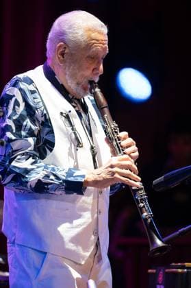 November 10, 2025, Madrid, Spain: Cuban jazz Paquito D Rivera performs during the JAZZMADRID concert at the Fernanda Gomez Theatre in Madrid. Madrid Spain - ZUMAs197 20251110_aaa_s197_170 Copyright: xAtilanoxGarciax
