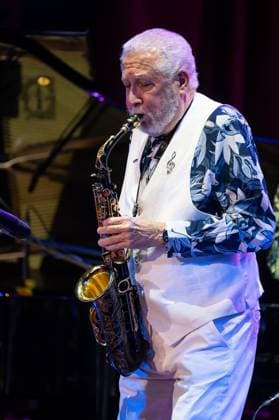 November 10, 2025, Madrid, Spain: Cuban jazz Paquito D Rivera performs during the JAZZMADRID concert at the Fernanda Gomez Theatre in Madrid. Madrid Spain - ZUMAs197 20251110_aaa_s197_176 Copyright: xAtilanoxGarciax