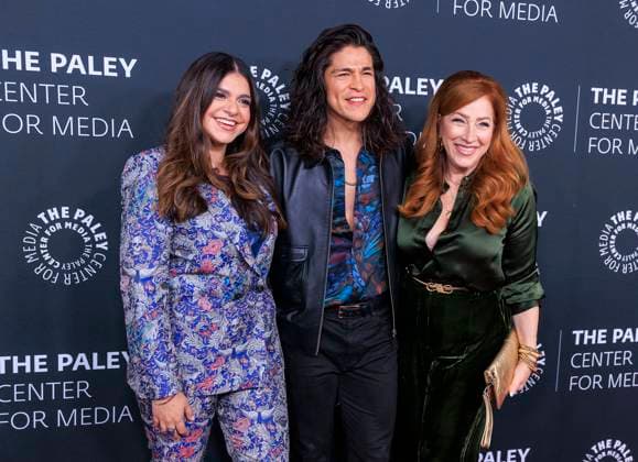 November 10, 2025, Beverly Hills, California, USA: Mayan Lopez, Cristo FernoÂ¡ndez and Lisa Ann Walter on the red carpet of the 2025 Paley Honors Fall Gala held on Monday November 10, 2025 at the Hilton Hotel in Beverly Hills, California. JAVIER ROJAS PI Beverly Hills USA - ZUMAp124 20251110_zaa_p124_075 Copyright: xJavierxRojasx