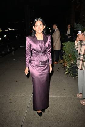 Celebrities arrive for CVFF Vogue Dinner Featuring: Isha Ambani Where: New York City, New York, United States When: 10 Nov 2025 Credit: Elder Ordonez INSTARimages EDITORIAL USE ONLY. NOT FOR USE BY NEWSPAPERS BASED IN THE UK. Copyright: xx instar55259086