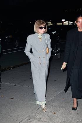 Celebrities arrive for CVFF Vogue Dinner Featuring: Anna Wintour Where: New York City, New York, United States When: 10 Nov 2025 Credit: Elder Ordonez INSTARimages EDITORIAL USE ONLY. NOT FOR USE BY NEWSPAPERS BASED IN THE UK. Copyright: xx instar55259089