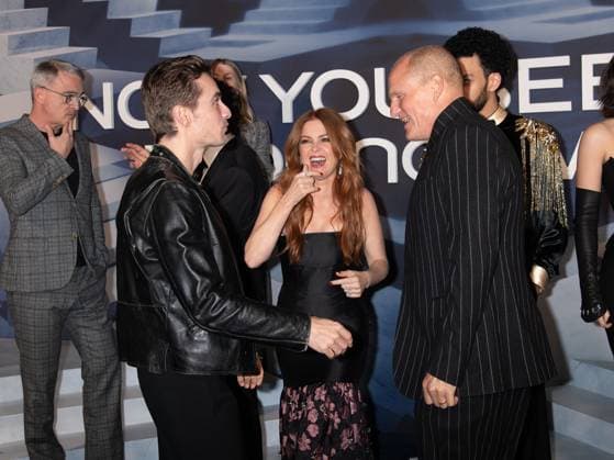 Now You See Me Now You Don t World Premiere Featuring: Isla Fisher, Woody Harrelson Where: New York, New York, United States When: 10 Nov 2025 Credit: Janet Mayer INSTARimages.com EDITORIAL USE ONLY. NOT FOR USE BY NEWSPAPERS BASED IN THE UK. Copyright: xx instar55259177