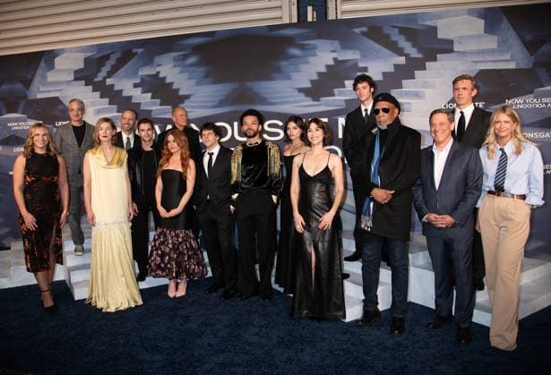 Now You See Me Now You Don t World Premiere Featuring: Meredith Wieck, Alex Kurtzman, Rosamund Pike, Bobby Cohen, Dave Franco, Woody Harrelson, Isla Fisher, Jesse Eisenberg, Justice Smith, Ariana Greenblatt, Lizzy Caplan, Dominic Sessa, Morgan Freeman, Adam Fogelson, Ruben Fleischer and Erin Westerman Where: New York, New York, United States When: 10 Nov 2025 Credit: Janet Mayer INSTARimages.com EDITORIAL USE ONLY. NOT FOR USE BY NEWSPAPERS BASED IN THE UK. Copyright: xx instar55259186