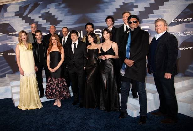 Now You See Me Now You Don t World Premiere Featuring: Rosamund Pike, Alex Kurtzman, Dave Franco, Woody Harrelson, Bobby Cohen, Isla Fisher, Jesse Eisenberg, Justice Smith, Ariana Greenblatt, Dominic Sessa, Lizzy Caplan, Ruben Fleischer and Morgan Freeman Where: New York, New York, United States When: 10 Nov 2025 Credit: Janet Mayer INSTARimages.com EDITORIAL USE ONLY. NOT FOR USE BY NEWSPAPERS BASED IN THE UK. Copyright: xx instar55259188