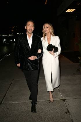 Celebrities arrive for CVFF Vogue Dinner Featuring: Georgina Chapman, Adrien Brody Where: New York City, New York, United States When: 10 Nov 2025 Credit: Elder Ordonez INSTARimages EDITORIAL USE ONLY. NOT FOR USE BY NEWSPAPERS BASED IN THE UK. Copyright: xx instar55259341