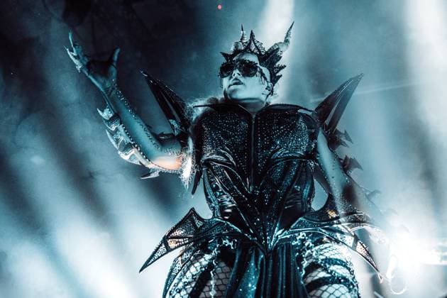 Battle Beast live in Oslo, Norway Oslo, Norway. 09th, November 2025. The Finnish power metal band Battle Beast performs a live concert at Rockefeller in Oslo. Here vocalist Noora Louhimo is seen live on stage. Norway, Oslo  Copyright: xGonzalesxPhoto KetilxMartinsenx