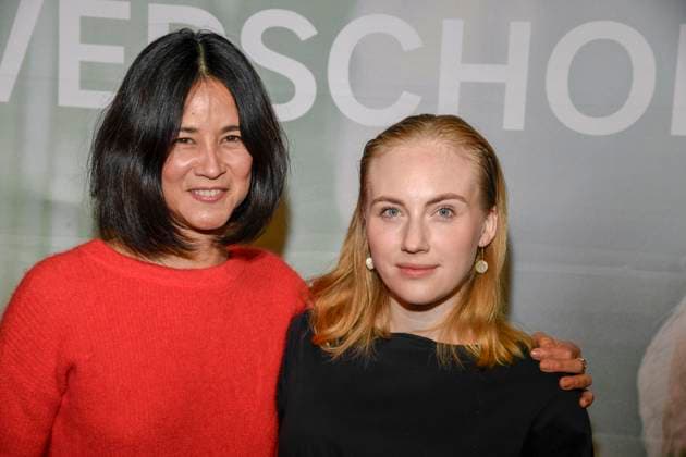 abb Verschollen Luka Omoto and Elisa Schlott actresses at the preview of the new investigative ARD feature film VERSCHOLLEN by writer director Daniel Harrich at ARD Hauptstadtstudio on 10 11 2025 in Berlin Berlin Germany