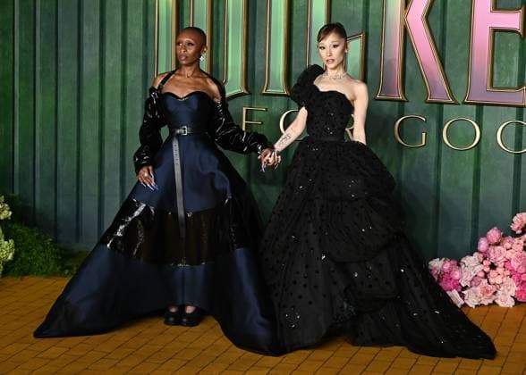 Cynthia Erivo and Ariana Grande attends Wicked: For Good European Premiere at Cineworld Leicester Square in London, England. UK. Monday 10th November 2025 Copyright: xJamesxWarrenx adzj8069
