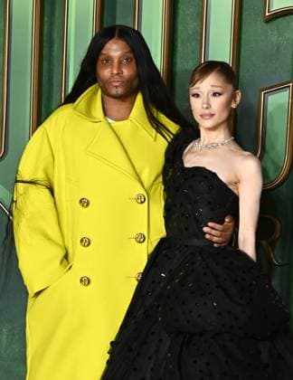 Law Roach and Ariana Grande attends Wicked: For Good European Premiere at Cineworld Leicester Square in London, England. UK. Monday 10th November 2025 Copyright: xJamesxWarrenx adzj8121