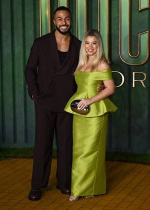 Tyler West and Molly Rainford attends Wicked: For Good European Premiere at Cineworld Leicester Square in London, England. UK. Monday 10th November 2025 Copyright: xJamesxWarrenx adzj8150