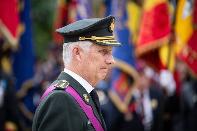 King Philippe - Filip of Belgium pictured during a World War I commemoration at the Tomb of the Unknown Soldier monument in Brussels, Tuesday 11 November 2025. On 11 November 1918 the Armistice was signed, marking the end of World War I.  JAMESxARTHURxGEKIERE 140854158