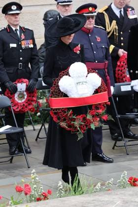. 11 11 2025. United Kingdom. Kate Middleton, The Princess of Wales, at the Armistice Day service at the National Memorial Arboretum, United Kingdom  xStephenxLockx xi-Imagesx IIM-26367-0039