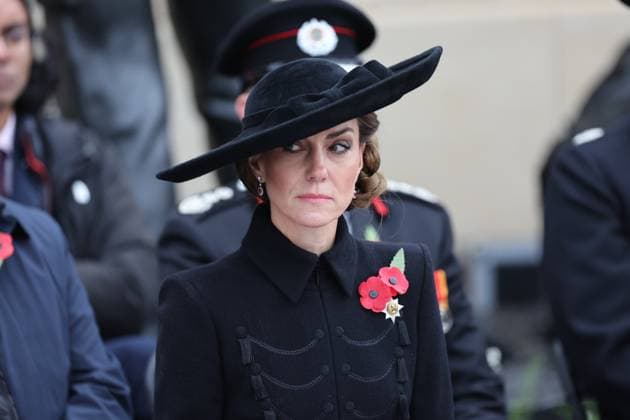. 11 11 2025. United Kingdom. Kate Middleton, The Princess of Wales, at the Armistice Day service at the National Memorial Arboretum, United Kingdom  xStephenxLockx xi-Imagesx IIM-26367-0053
