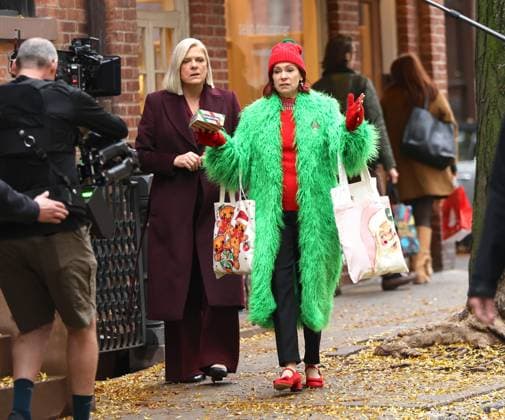 Carrie Preston and Molly Price are seen filming at the Elsbeth set in Downtown, Manhattan Featuring: Carrie Preston and Molly Price Where: New York City, New York, United States When: 10 Nov 2025 Credit: Jose Perez INSTARimages EDITORIAL USE ONLY. NOT FOR USE BY NEWSPAPERS BASED IN THE UK. Copyright: xx instar55261417