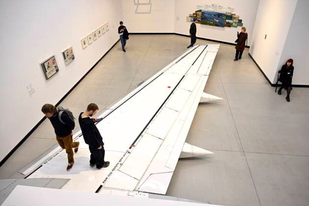 Exhibition by Slovak conceptual artist Roman Ondak entitled The Day After Yesterday at the Kunsthalle gallery, Prague, November 11, 2025. (CTKxPhoto KaterinaxSulova) CTKPhotoP2025111106170  CTKPhotoP2025111106170