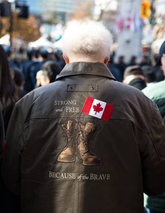 November 11, 2025, Vancouver, British Columbia, Canada: Remembrance Day ceremony at Victory Square in Vancouver, British Columbia Vancouver Canada - ZUMAw171 20251111_znp_w171_010 Copyright: xRyanxWalterxWagnerx