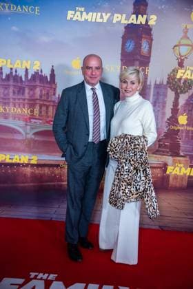 The Family Plan 2 World Premiere - Arrivals LONDON, UNITED KINGDOM - NOVEMBER 11: US film producer Don Granger and his wife US journalist Lisa McRee attend The Family Plan 2 World Premiere at the Curzon Mayfair on November 11, 2025 Loredana Sangiuliano Anadolu London United Kingdom. Editorial use only. Please get in touch for any other usage.  Copyright: x2025xAnadoluxLoredanaxSangiulianox