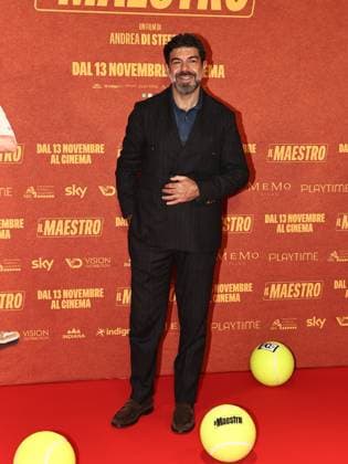 Rome, The Space Moderno cinema, premiere of The Maestro. Pictured: Pierfrancesco Favino  Copyright: xMarcoxProvvisionatox xipa-agency.netx xMarcoxProvvisionatox IPA_Agency_IPA67843576
