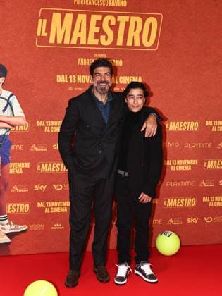 Rome, The Space Moderno cinema, premiere of the film The Maestro. Pictured: Pierfrancesco Favino, Tiziano Menichelli  Copyright: xMarcoxProvvisionatox xipa-agency.netx xMarcoxProvvisionatox IPA_Agency_IPA67843595
