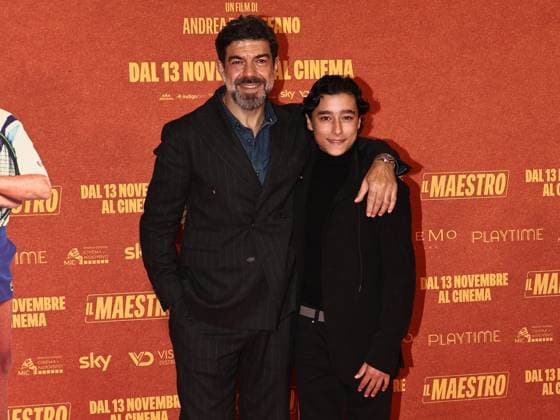 Rome, The Space Moderno cinema, premiere of the film The Maestro. Pictured: Pierfrancesco Favino, Tiziano Menichelli  Copyright: xMarcoxProvvisionatox xipa-agency.netx xMarcoxProvvisionatox IPA_Agency_IPA67843606