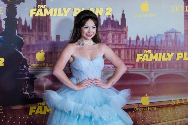November 11, 2025, London, England, United Kingdom: ZOE COLLETTI attends the World Premiere of The Family Plan 2 at Curzon Mayfair in London. London United Kingdom - ZUMAs371 20251111_zip_s371_006 Copyright: xWiktorxSzymanowiczx