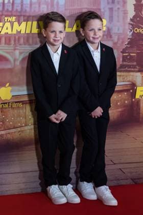 November 11, 2025, London, England, United Kingdom: PETER LINDSAY and THEODORE LINDSAY attend the World Premiere of The Family Plan 2 at Curzon Mayfair in London. London United Kingdom - ZUMAs371 20251111_zip_s371_022 Copyright: xWiktorxSzymanowiczx