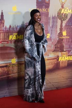 November 11, 2025, London, England, United Kingdom: SARAH MULINDWA attends the World Premiere of The Family Plan 2 at Curzon Mayfair in London. London United Kingdom - ZUMAs371 20251111_zip_s371_045 Copyright: xWiktorxSzymanowiczx