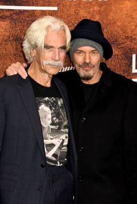 NEW YORK, NY - NOVEMBER 11: Sam Elliott and Billy Bob Thornton at the Paramount+ Original season 2 premiere of Landman on November 11, 2025 at Alice Tully Hall in New York City. Copyright: xMediaPunchx