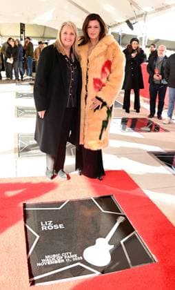 2025 Music City Walk of Fame Induction Ceremony Liz Rose and Karen Fairchild at the 2025 Music City Walk of Fame Induction Ceremony held at Music City Walk of Fame Park on November 11, 2025 in Nashville, TN Nashville Music City Walk of Fame Park Tennessee USA Copyright: xTammiexArroyox xAFF-USA.comx