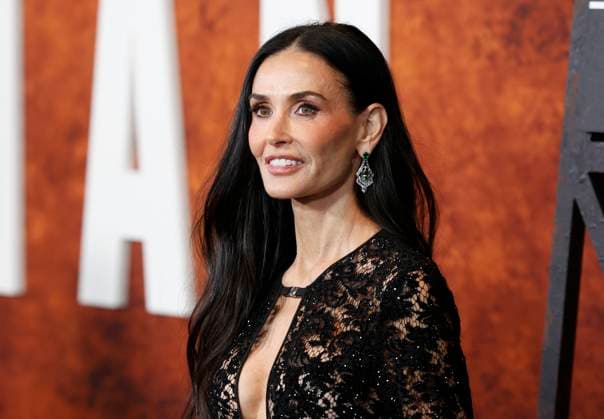 Demi Moore arrives on the red carpet for Paramount+ s Landman Season 2 Premiere at Alice Tully Hall, Lincoln Center on Tuesday, November 11, 2025 in New York City.  NYP20251111121 JOHNxANGELILLO