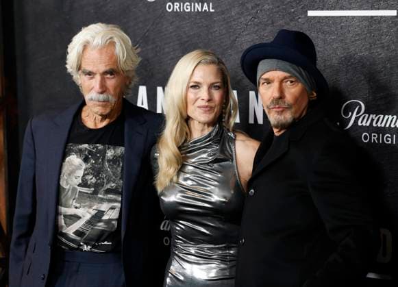 Sam Elliott, Ali Larter and Bob Thornton arrive on the red carpet for Paramount+ s Landman Season 2 Premiere at Alice Tully Hall, Lincoln Center on Tuesday, November 11, 2025 in New York City.  NYP20251111122 JOHNxANGELILLO