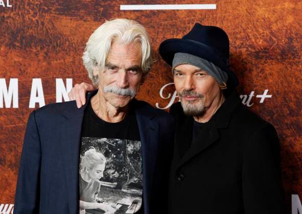 Entertainment Bilder des Tages Sam Elliott and Bob Thornton arrive on the red carpet for Paramount+ s Landman Season 2 Premiere at Alice Tully Hall, Lincoln Center on Tuesday, November 11, 2025 in New York City.  NYP20251111128 JOHNxANGELILLO