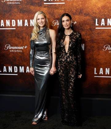 Demi Moore and Ali Larter arrive on the red carpet for Paramount+ s Landman Season 2 Premiere at Alice Tully Hall, Lincoln Center on Tuesday, November 11, 2025 in New York City.  NYP20251111137 JOHNxANGELILLO