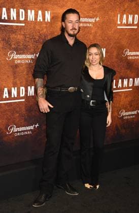 NEW YORK, NY - NOVEMBER 11: Matt Southcombe and Brandi Cyrus at the Paramount+ Original season 2 premiere of Landman on November 11, 2025 at Alice Tully Hall in New York City. Copyright: xMediaPunchx
