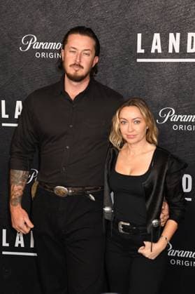 NEW YORK, NY - NOVEMBER 11: Matt Southcombe and Brandi Cyrus at the Paramount+ Original season 2 premiere of Landman on November 11, 2025 at Alice Tully Hall in New York City. Copyright: xMediaPunchx