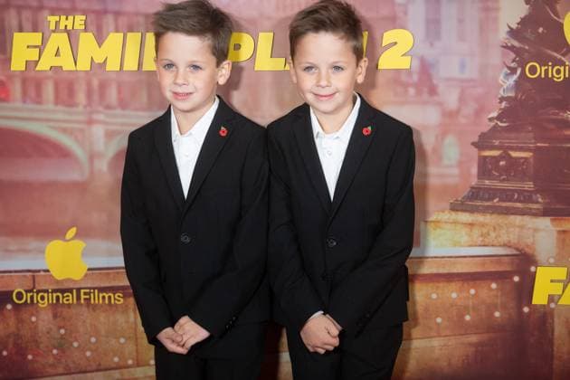 The Family Plan 2 World Premiere Arrivals at Curzon Mayfair, London, UK Theodore Lindsay and Peter Lindsay attends The Family Plan 2 World Premiere at Curzon Mayfair, London, England, UK on Tuesday 11 November, 2025., Credit:Justin Ng Avalon UK, England, London, Curzon Mayfair Copyright: xJustinxNgx xAvalonx 1051890829