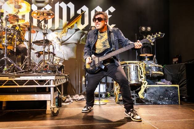 Nothing More live in Oslo, Norway Oslo, Norway. 11th, November 2025. The American rock band Nothing More performs a live concert at Vulkan Arena in Oslo. Here bass player Daniel Oliver is seen live on stage. Norway, Oslo, Vulkan Arena  Copyright: xGonzalesxPhoto TerjexDokkenx