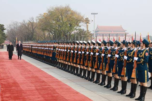 12-11-2025 China King Felipe VI with President Xi Jinping during the statevisit in Beijing, China. Â  Copyright: xPPEx