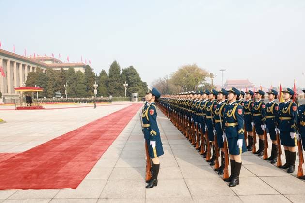 12-11-2025 China King Felipe VI and Queen Letizia with President Xi Jinping and Peng Liyuan during the statevisit in Beijing, China. Â  Copyright: xPPEx