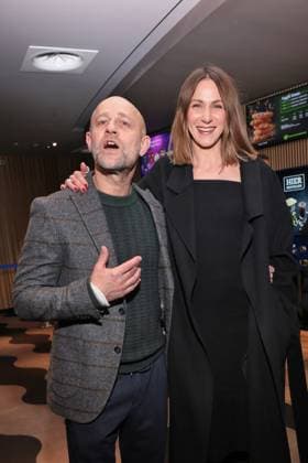 11 11 2025, Jürgen Vogel and Natalia Belitski at the premiere of Das Leben Der Wünsche, UCI East Side Gallery, Berlin, Berlin