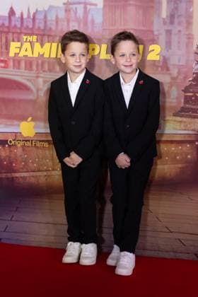 The Family Plan World Premiere Cast and Guests attend The Family Plan 2 World Premiere Featuring: Peter Lindsay, Theodore Lindsay Where: London, United Kingdom When: 11 Nov 2025 Credit: Phil Lewis WENN London United Kingdom Copyright: xPhilxLewis WENNx wenn40781055 PLAAx wenn40781055