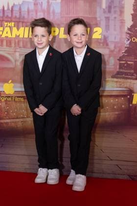The Family Plan World Premiere Cast and Guests attend The Family Plan 2 World Premiere Featuring: Peter Lindsay, Theodore Lindsay Where: London, United Kingdom When: 11 Nov 2025 Credit: Phil Lewis WENN London United Kingdom Copyright: xPhilxLewis WENNx wenn40781056 PLAAx wenn40781056