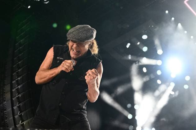 ACDC TOUR MELBOURNE, Brian Johnson during a performance by Australian rock band AC DC at the MCG, in Melbourne, Wednesday, November 12, 2025. ( NO ARCHIVING MELBOURNE VICTORIA AUSTRALIA  Copyright: xJOELxCARRETTx 20251112157515930080