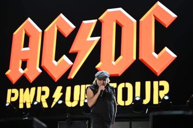 ACDC TOUR MELBOURNE, Brian Johnson during a performance by Australian rock band AC DC at the MCG, in Melbourne, Wednesday, November 12, 2025. ( NO ARCHIVING MELBOURNE VICTORIA AUSTRALIA  Copyright: xJOELxCARRETTx 20251112142961652176