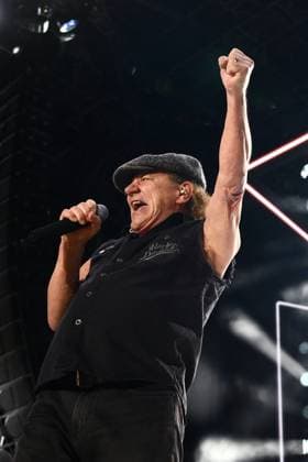 ACDC TOUR MELBOURNE, Brian Johnson during a performance by Australian rock band AC DC at the MCG, in Melbourne, Wednesday, November 12, 2025. ( NO ARCHIVING MELBOURNE VICTORIA AUSTRALIA  Copyright: xJOELxCARRETTx 20251112151749848780
