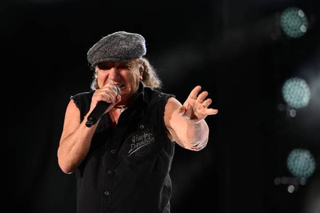 ACDC TOUR MELBOURNE, Brian Johnson during a performance by Australian rock band AC DC at the MCG, in Melbourne, Wednesday, November 12, 2025. ( NO ARCHIVING MELBOURNE VICTORIA AUSTRALIA  Copyright: xJOELxCARRETTx 20251112129885144625