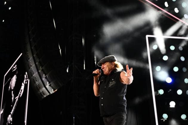 ACDC TOUR MELBOURNE, Brian Johnson during a performance by Australian rock band AC DC at the MCG, in Melbourne, Wednesday, November 12, 2025. ( NO ARCHIVING MELBOURNE VICTORIA AUSTRALIA  Copyright: xJOELxCARRETTx 20251112143359329196