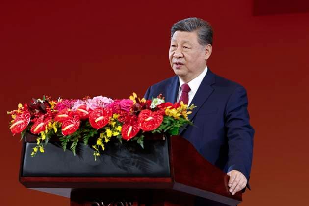 Chinese President, Xi Jinping, delivers a speech during the gala dinner for Spain s King Felipe VI and Queen Letizia at the Great Hall of People in Beijing, China, 12 November 2025. Spain s royal couple is on a state visit to China until 13 November. King of Spain Felipe VI and Queen Letizia visits Beijing !ACHTUNG: NUR REDAKTIONELLE NUTZUNG!  Copyright: xChemaxMoyax GRAF2535 20251112-55018511797_1